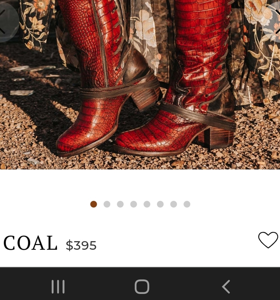 Freebird by Steven Coal boots size 10 red croco